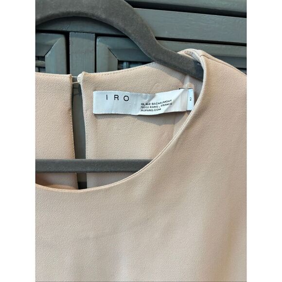 IRO pink blush flutter sleeve blouse sz. 42, US 10, $210 E12 - Picture 3 of 7